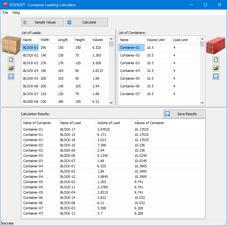 Container Loading Calculator